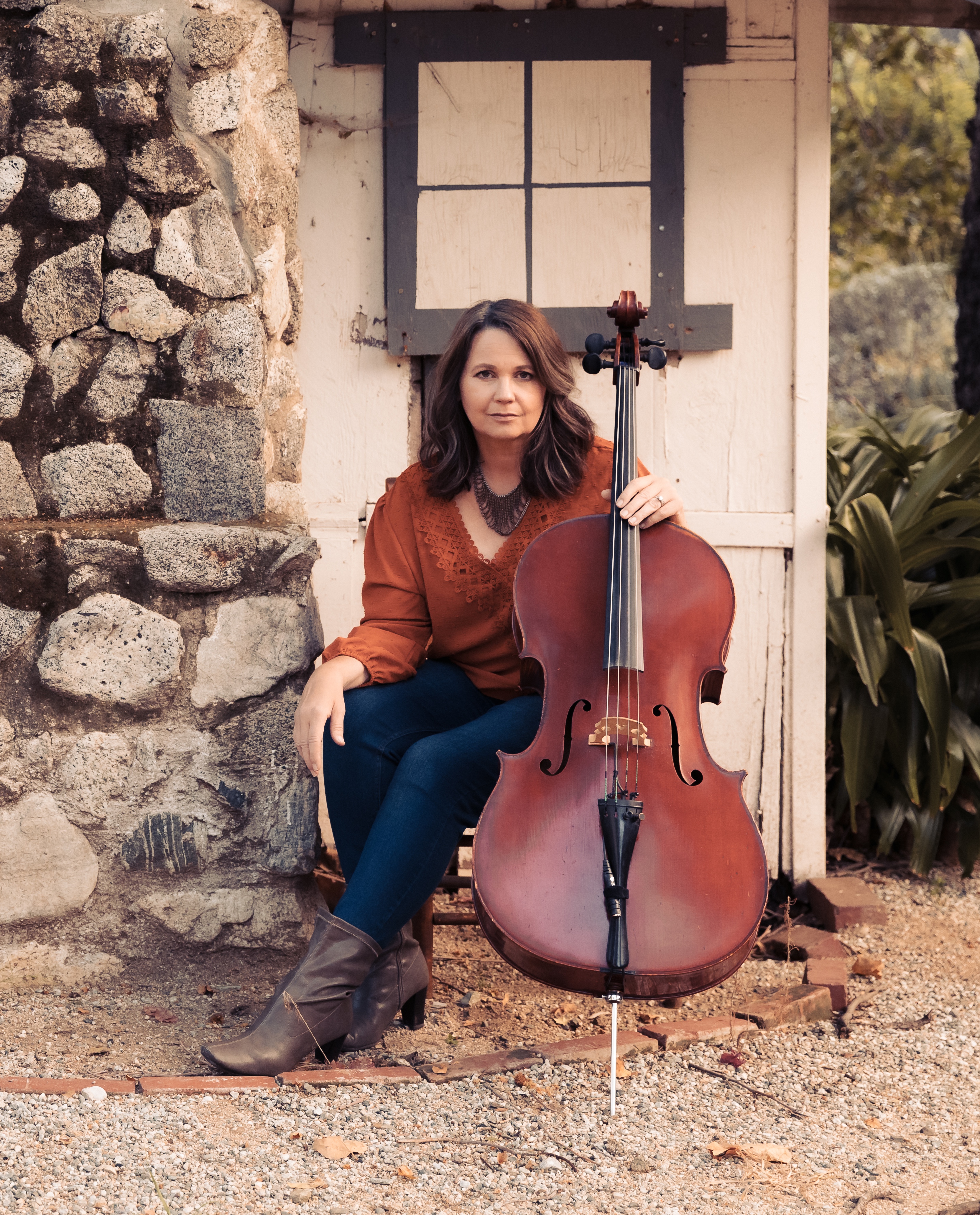 Mika Larson with her cello